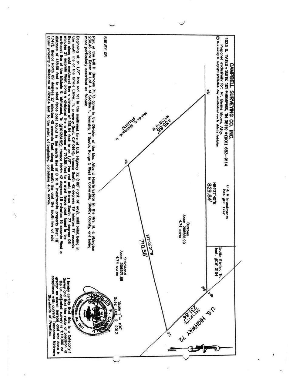 4.74 Acres of Residential Land for Sale in Collierville, Tennessee