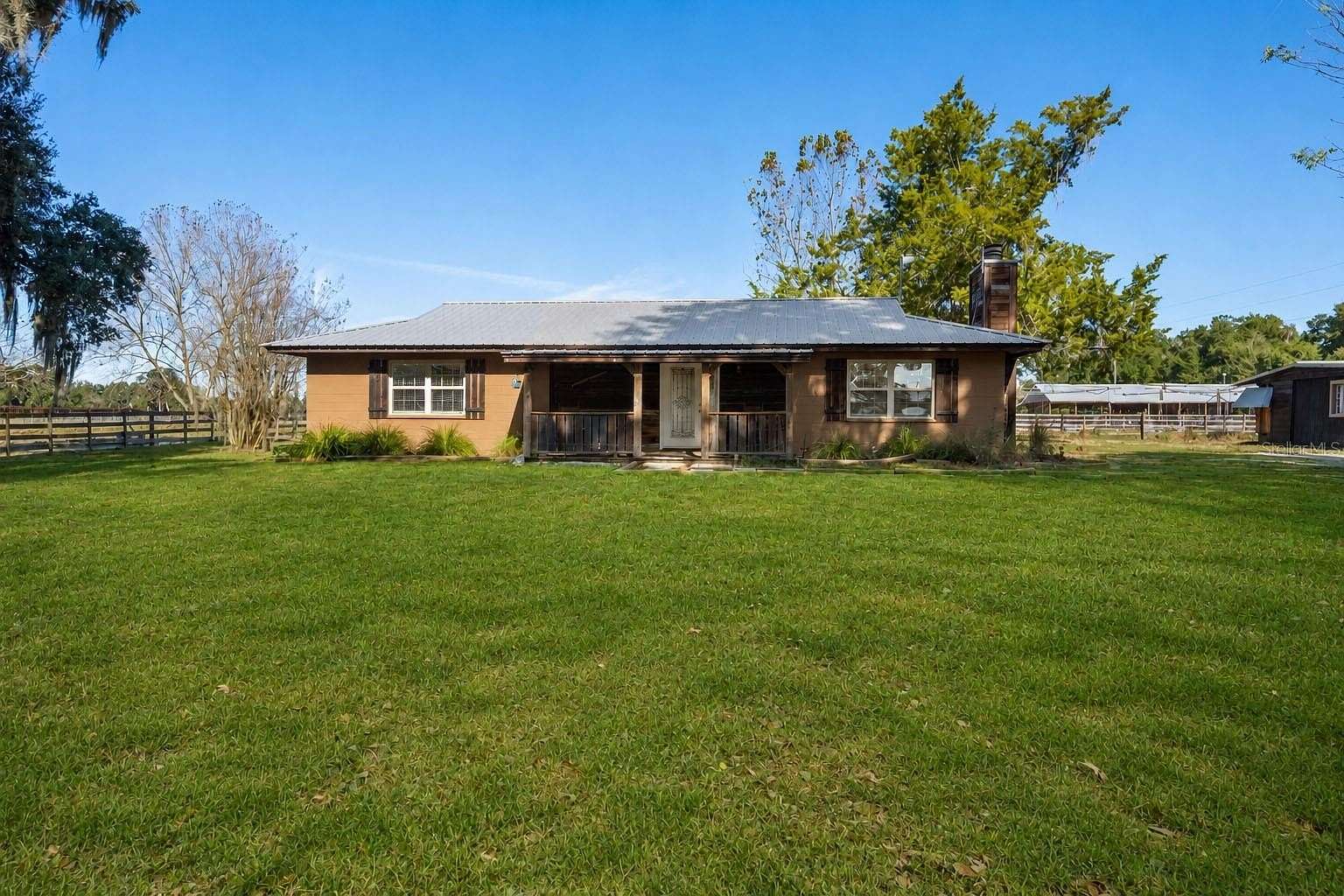 10.4 Acres of Land with Home for Sale in Williston, Florida