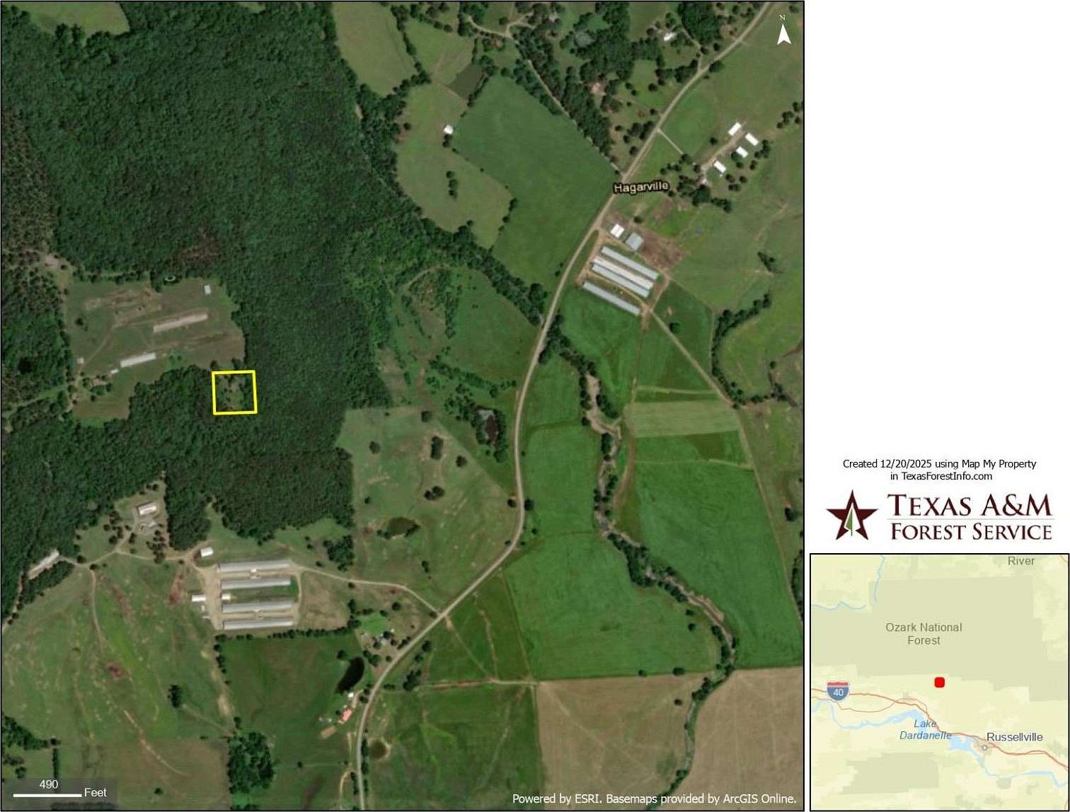 2 Acres of Land for Sale in Hagarville, Arkansas