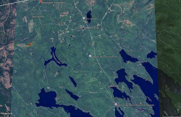 16 Acres of Recreational Land for Sale in Springfield, Maine