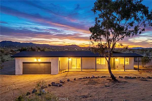 5 Acres of Residential Land with Home for Sale in Landers, California