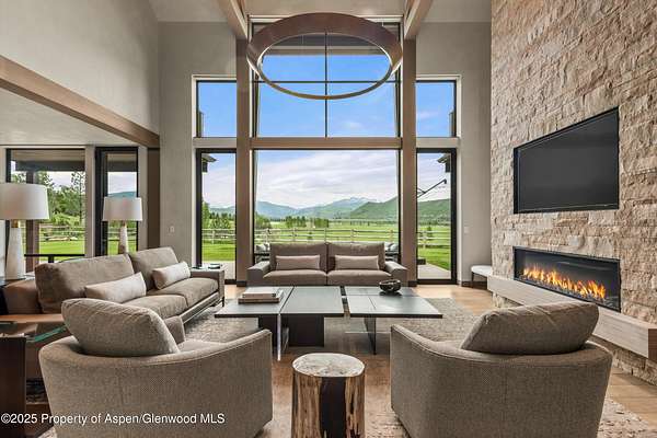 98.7 Acres of Land with Home for Lease in Woody Creek, Colorado