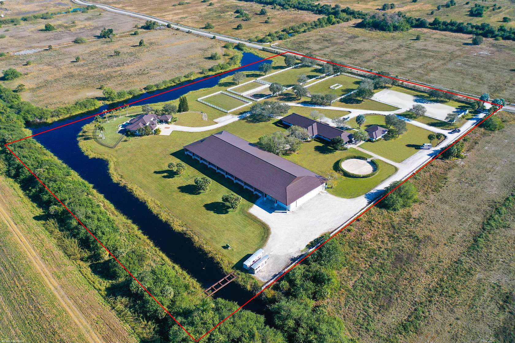 14.6 Acres of Land with Home for Sale in The Acreage, Florida