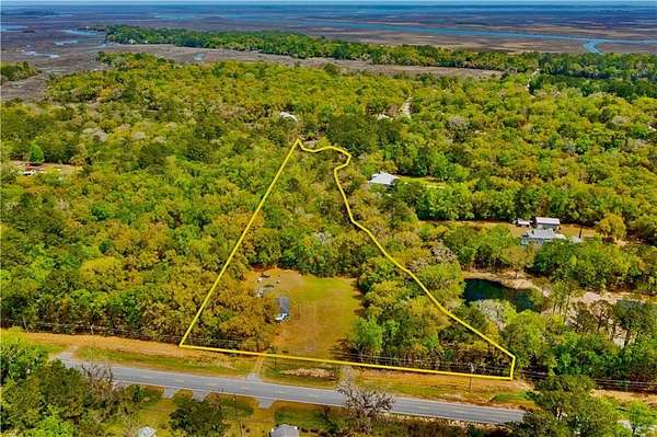 5 Acres of Land with Home for Sale in Darien, Georgia