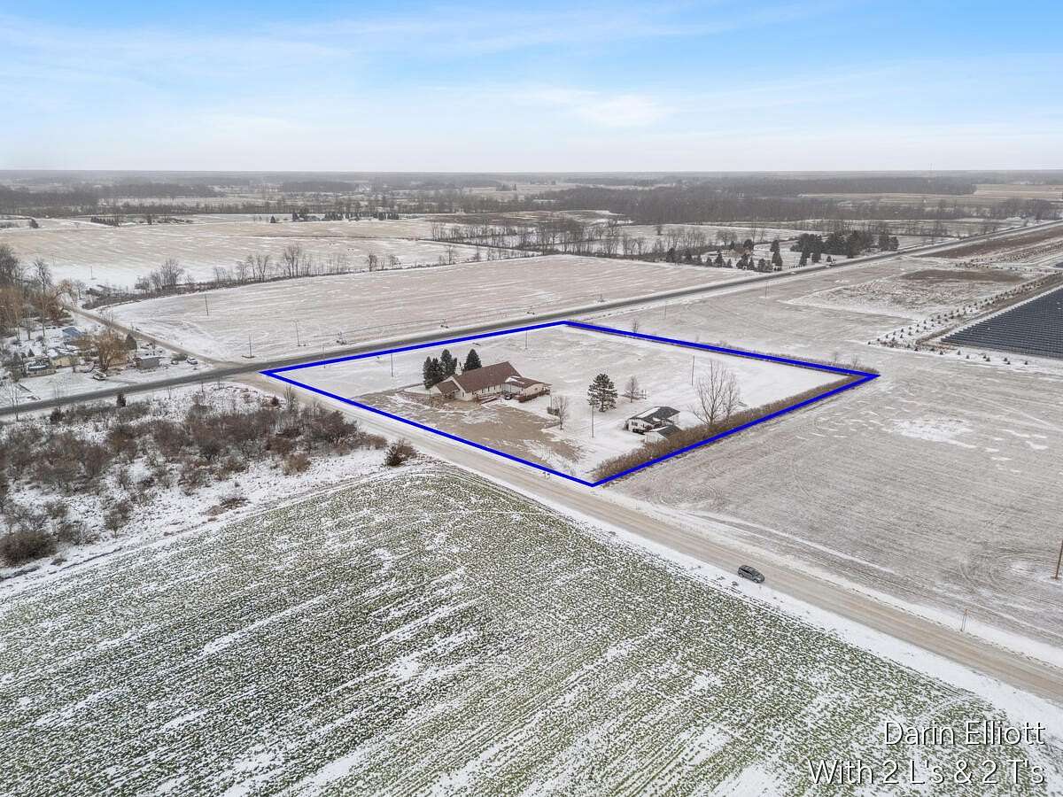 6 Acres of Residential Land with Home for Sale in Sheridan, Michigan