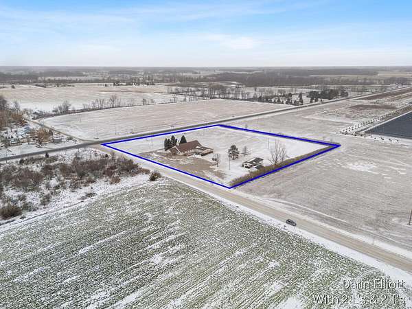 6 Acres of Residential Land with Home for Sale in Sheridan, Michigan