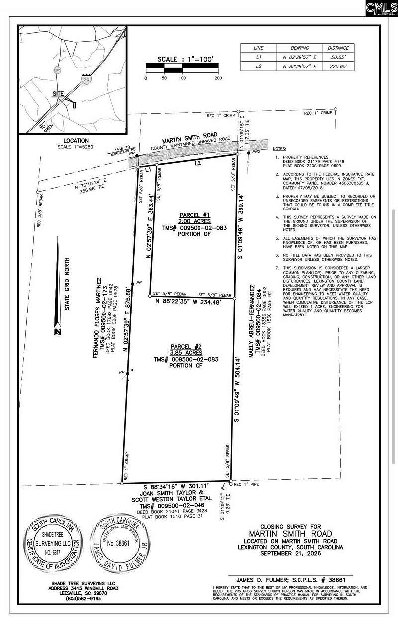3.85 Acres of Residential Land for Sale in Leesville, South Carolina