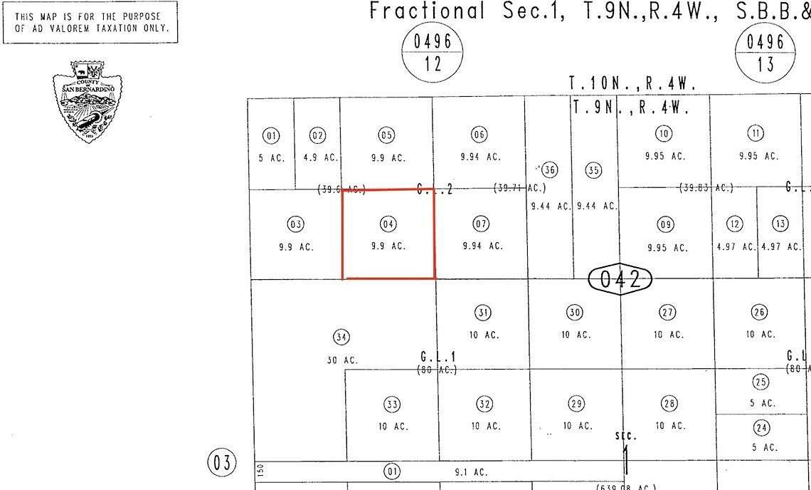 9.9 Acres of Land for Sale in Barstow, California
