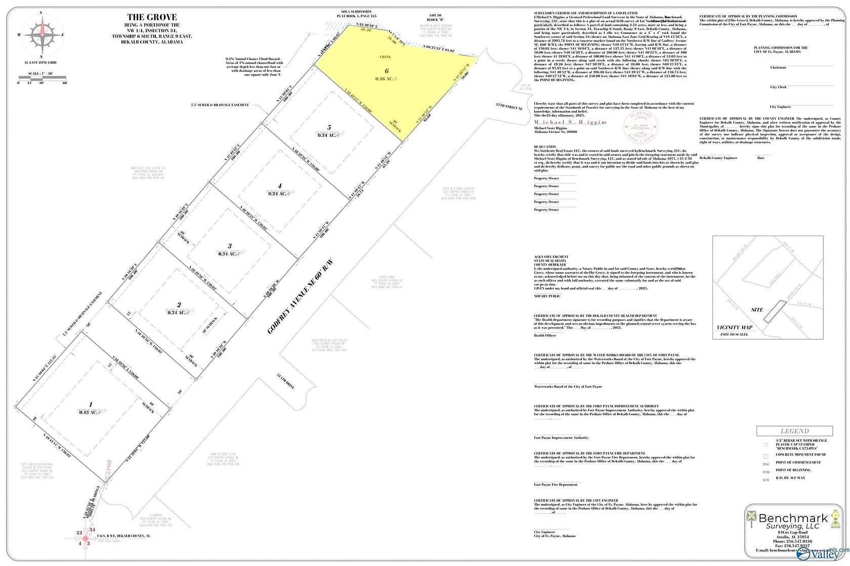 9.45 Acres of Residential Land for Sale in Fort Payne, Alabama