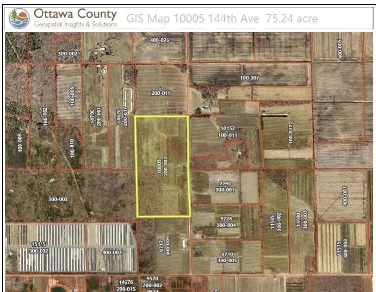 75.2 Acres of Recreational Land for Sale in West Olive, Michigan