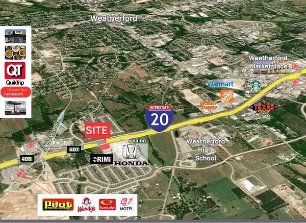 1.37 Acres of Commercial Land for Sale in Weatherford, Texas