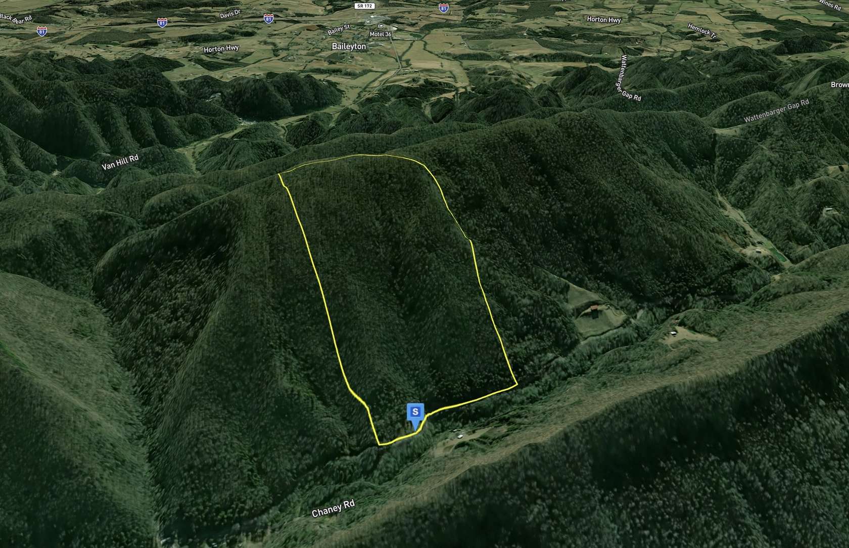 97 Acres of Recreational Land for Sale in Greeneville, Tennessee