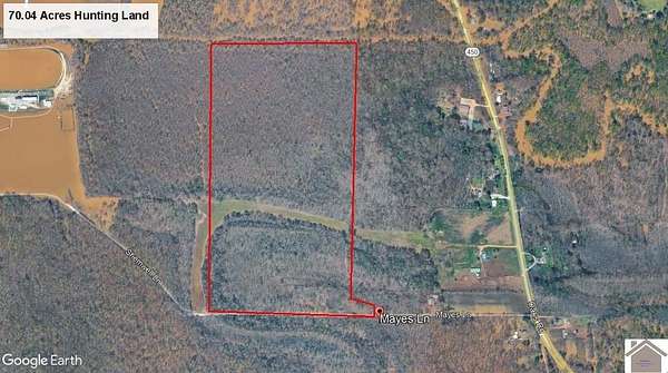 70 Acres of Recreational Land for Sale in Paducah, Kentucky