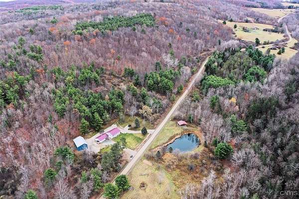 32 Acres of Recreational Land with Home for Sale in Hornell, New York