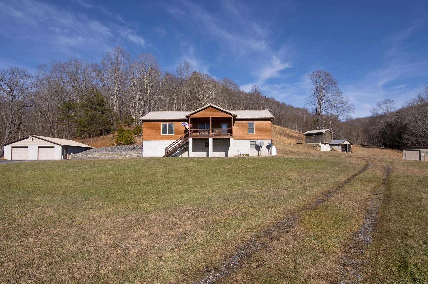 48.7 Acres of Recreational Land with Home for Sale in Falling Spring, West Virginia