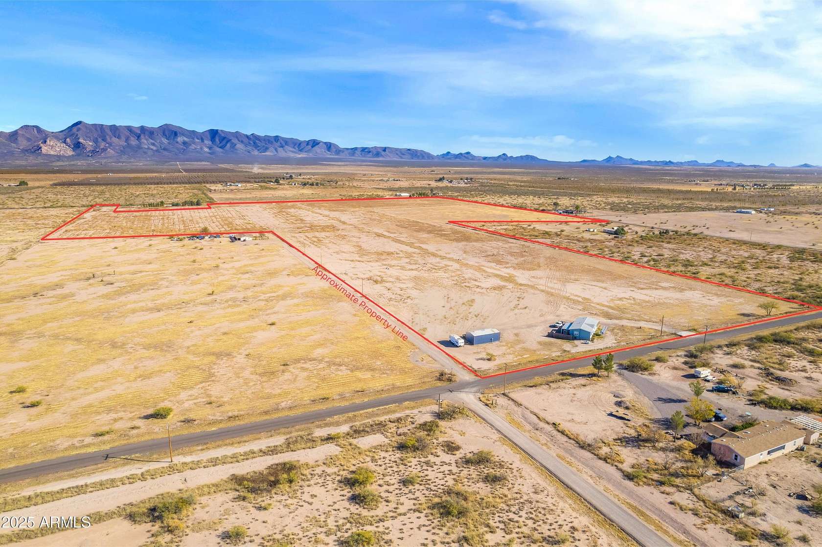 79.4 Acres of Agricultural Land with Home for Sale in Elfrida, Arizona
