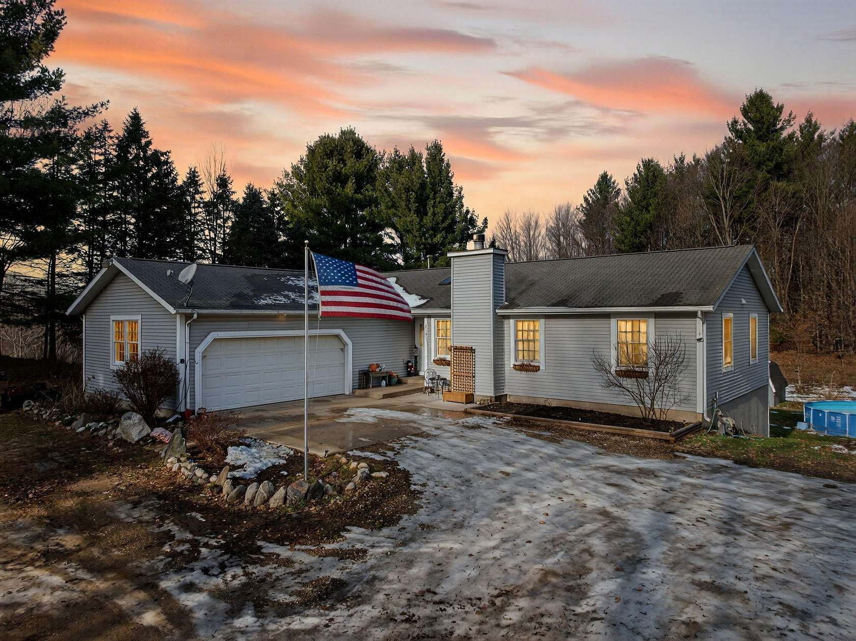 4.49 Acres of Residential Land with Home for Sale in Hopkins, Michigan