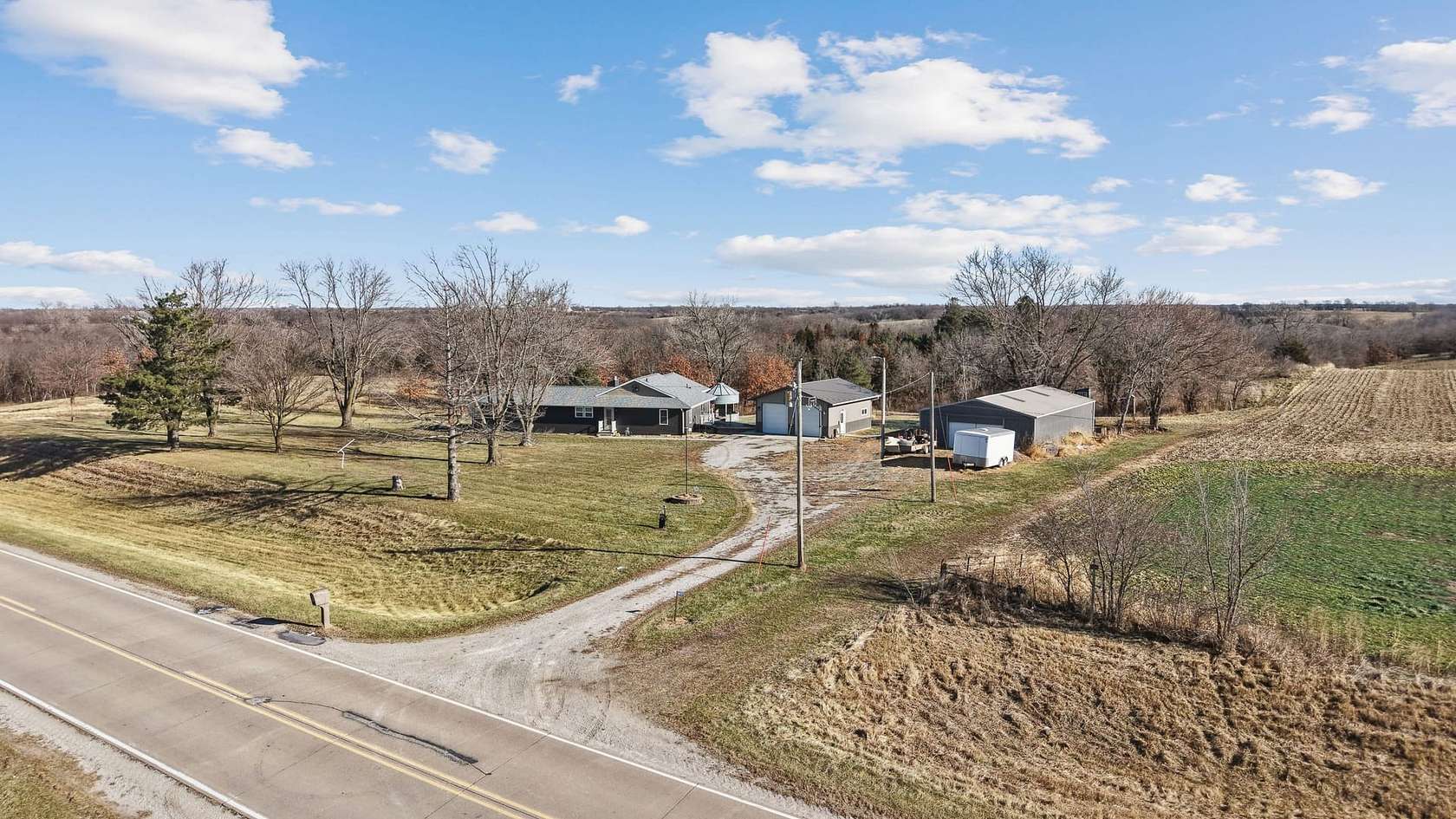 20 Acres of Land with Home for Sale in Promise City, Iowa
