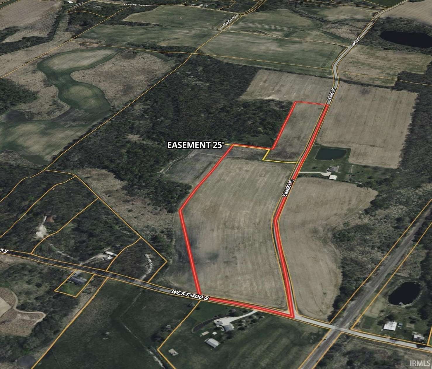 25 Acres of Agricultural Land for Auction in Warsaw, Indiana