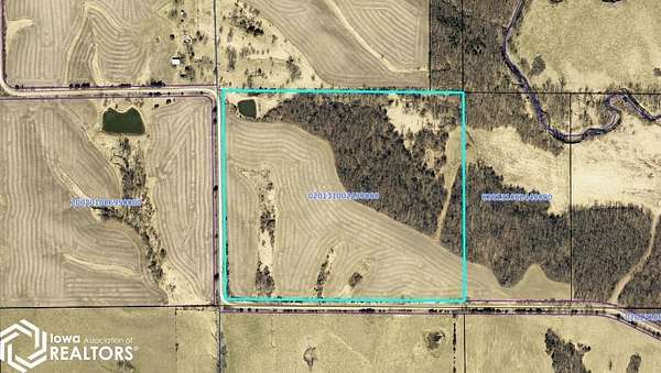 44.2 Acres of Recreational Land for Sale in Cincinnati, Iowa
