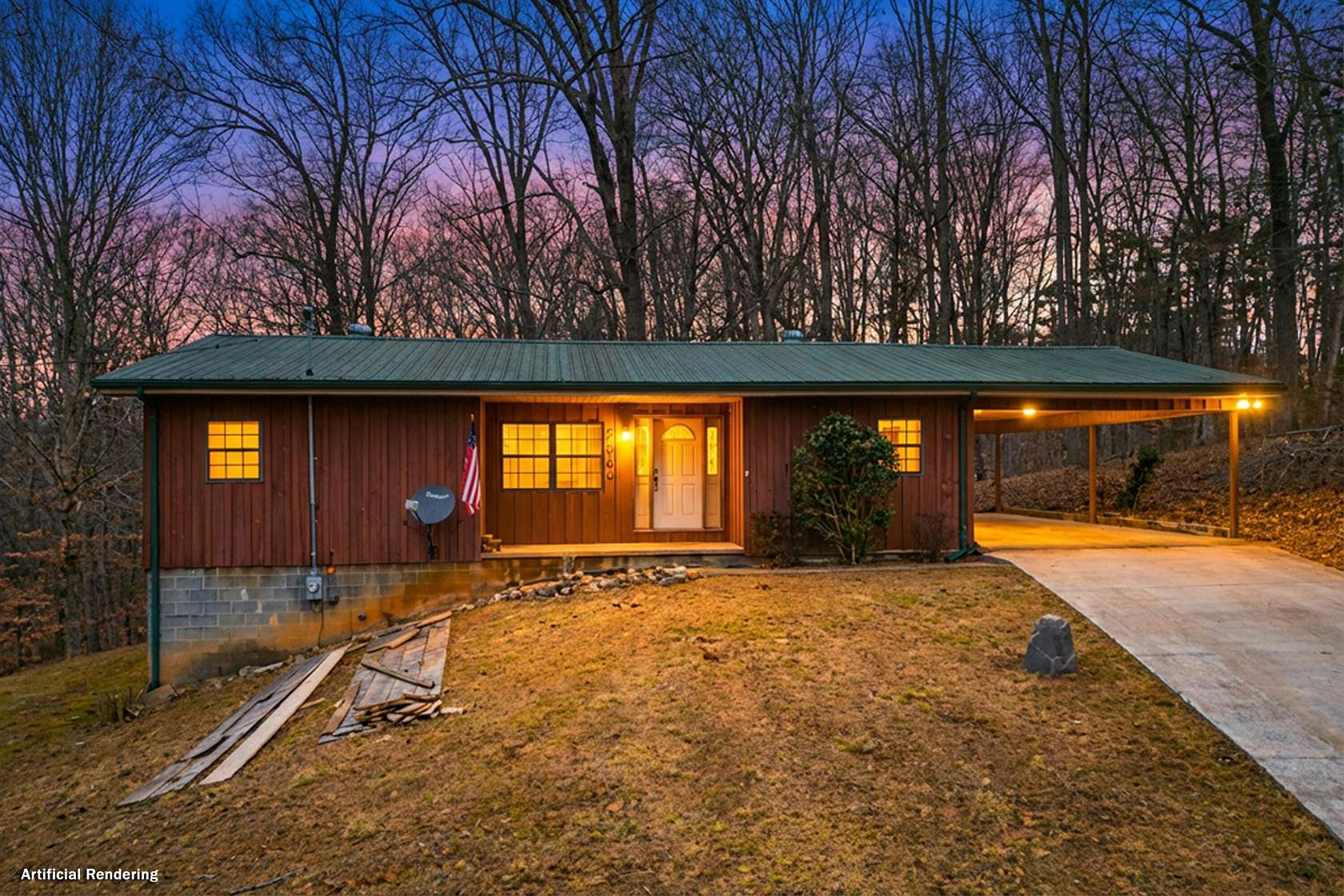 7.4 Acres of Residential Land with Home for Sale in Parrottsville, Tennessee