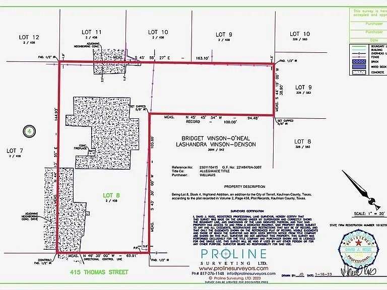 0.24 Acres of Residential Land for Sale in Terrell, Texas