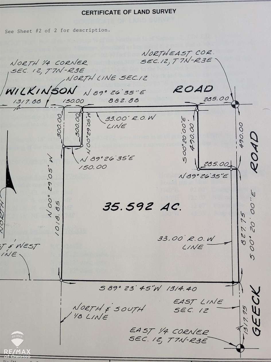 35.6 Acres of Agricultural Land for Sale in Corunna, Michigan