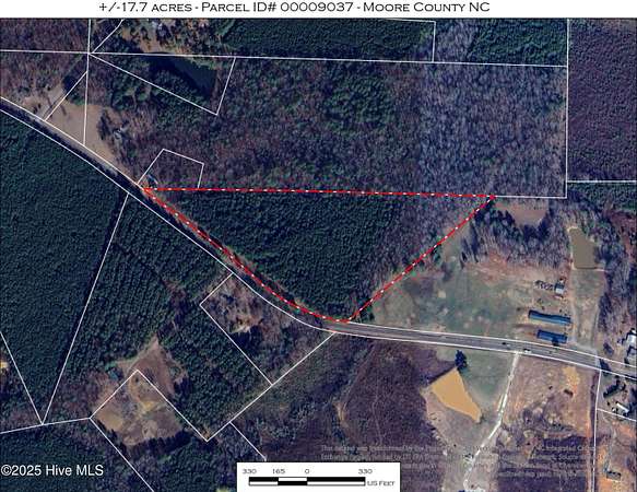 17.8 Acres of Recreational Land for Sale in Eagle Springs, North Carolina