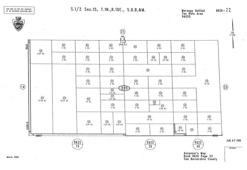 5 Acres of Land for Sale in Twentynine Palms, California