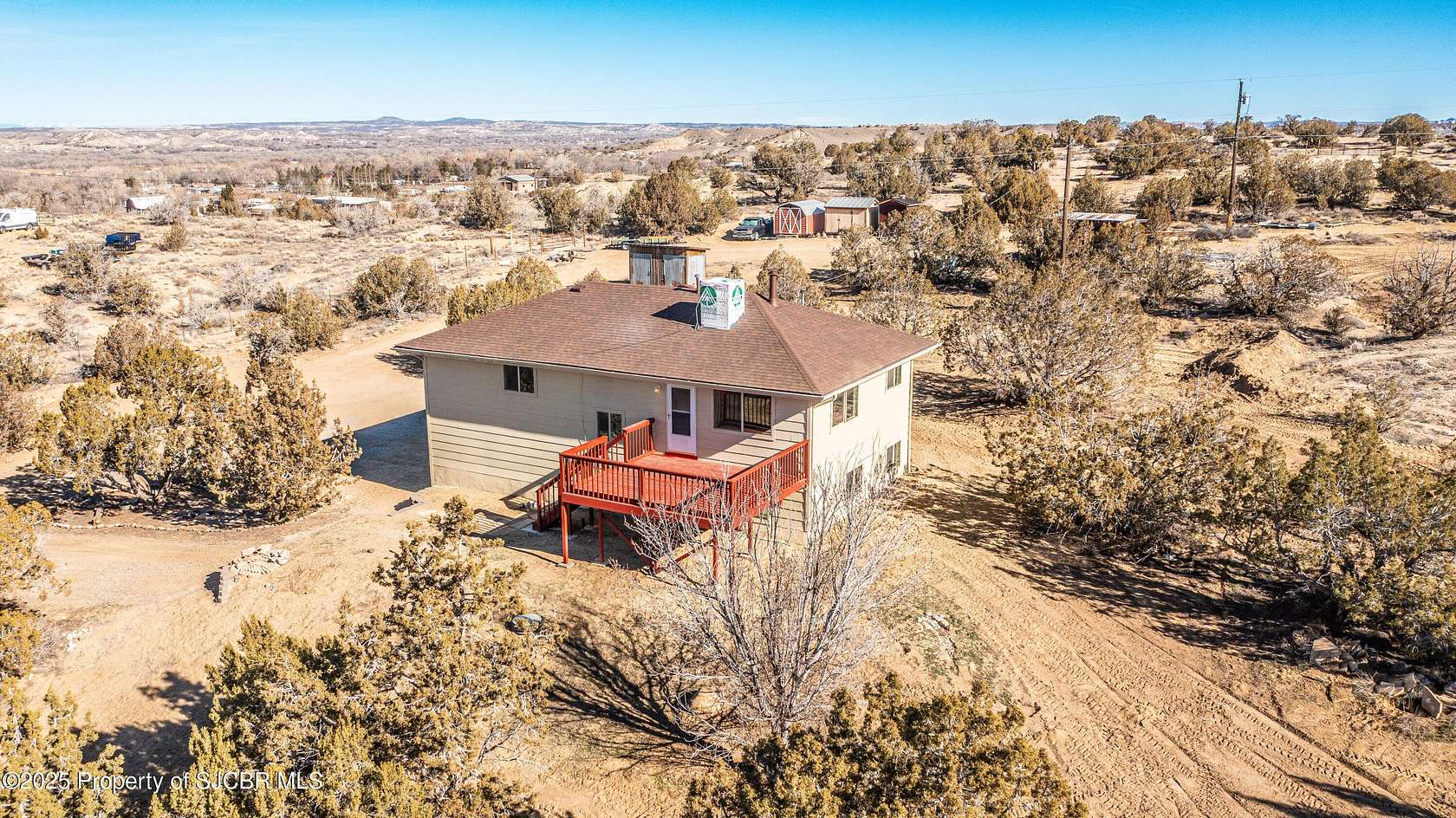 4 Acres of Residential Land with Home for Sale in Bloomfield, New Mexico