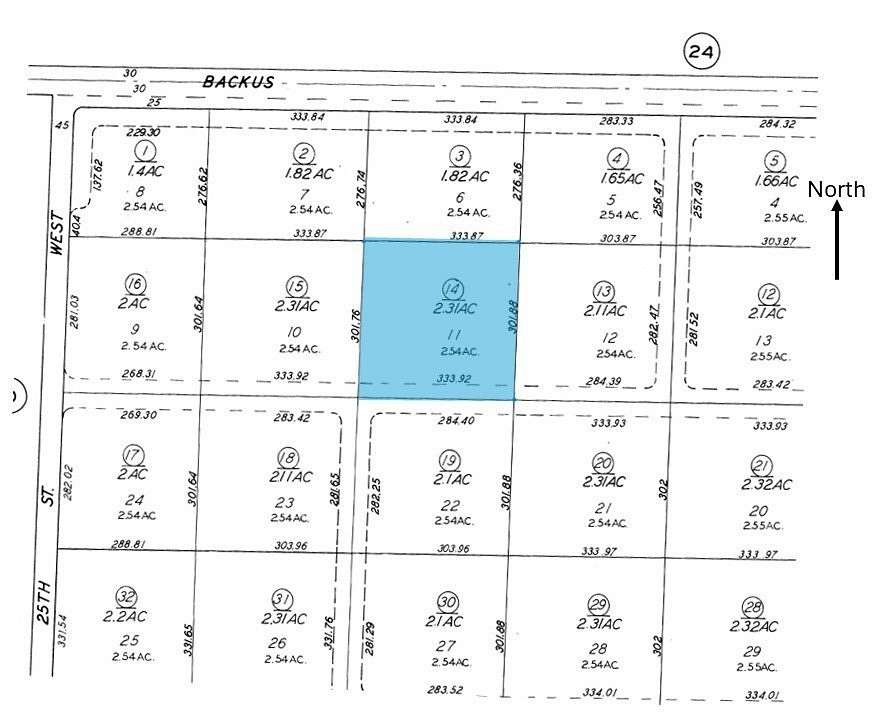 2.3 Acres of Land for Sale in Rosamond, California