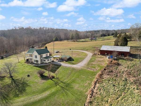 18.6 Acres of Land with Home for Sale in Marengo, Indiana