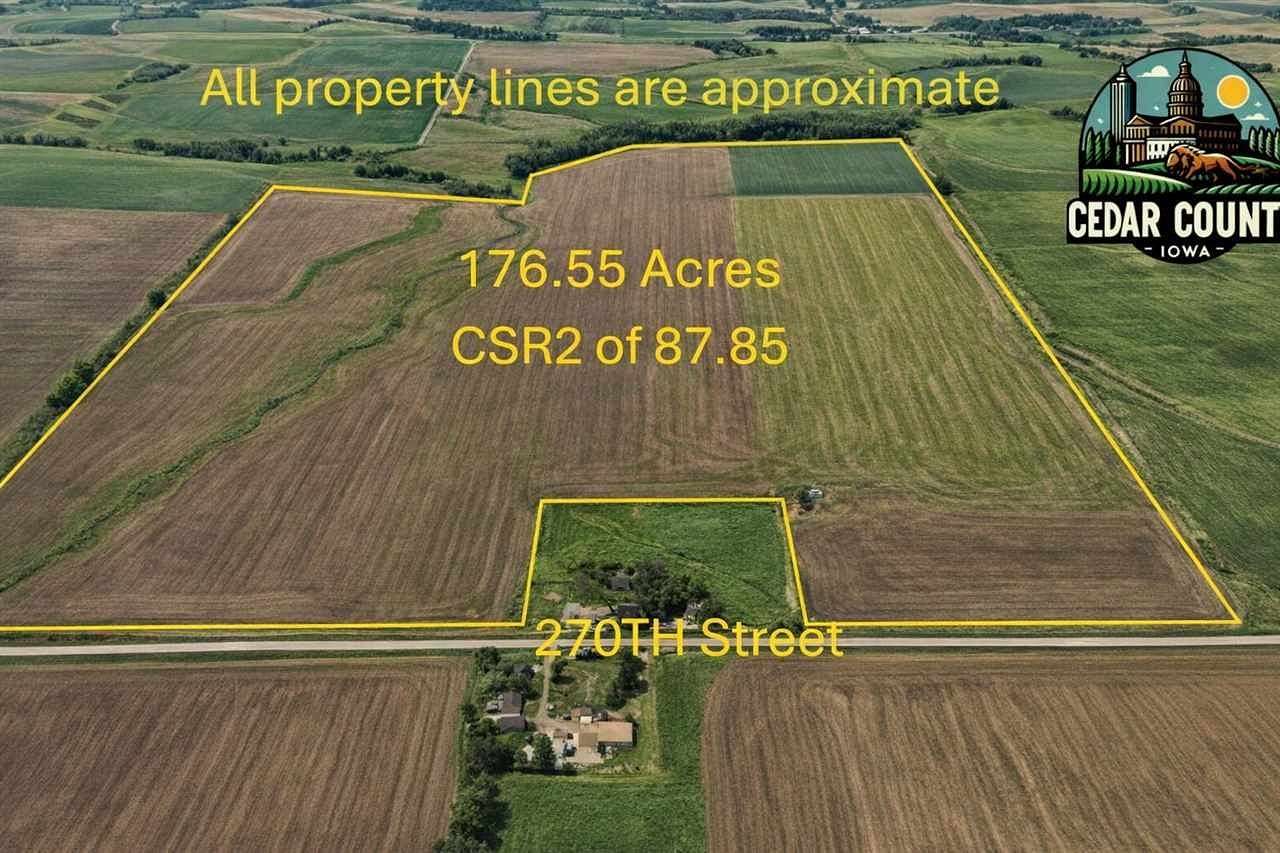 177 Acres of Agricultural Land for Sale in Tipton, Iowa