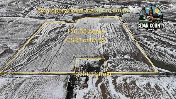 177 Acres of Agricultural Land for Sale in Tipton, Iowa