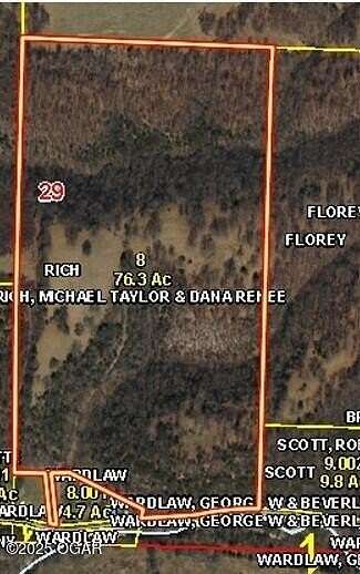 76 Acres of Agricultural Land for Sale in Rocky Comfort, Missouri
