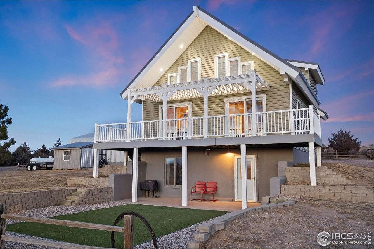 5 Acres of Residential Land with Home for Sale in Galeton, Colorado