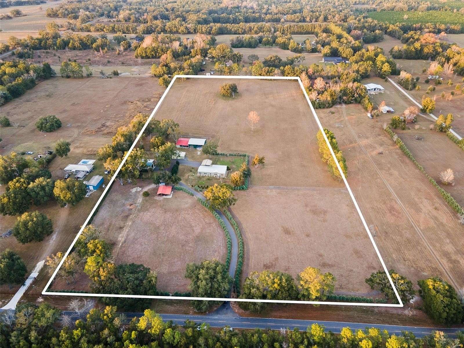 19.6 Acres of Land with Home for Sale in Alachua, Florida