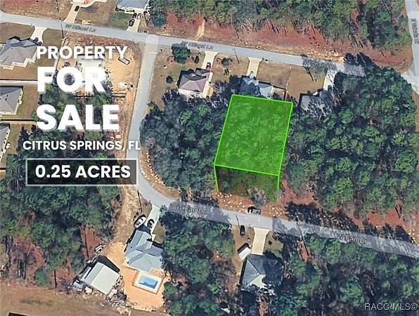 0.25 Acres of Residential Land for Sale in Citrus Springs, Florida