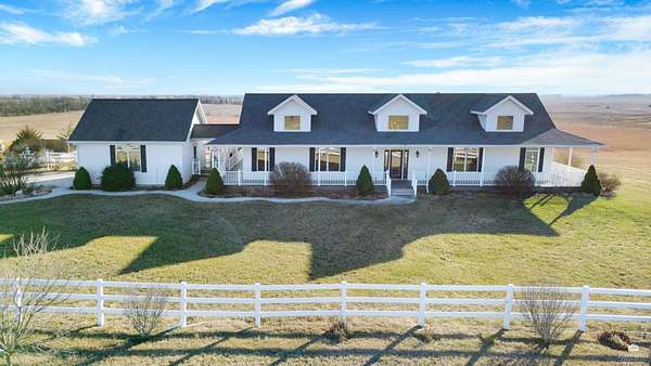 19.8 Acres of Land with Home for Sale in Wakefield, Kansas