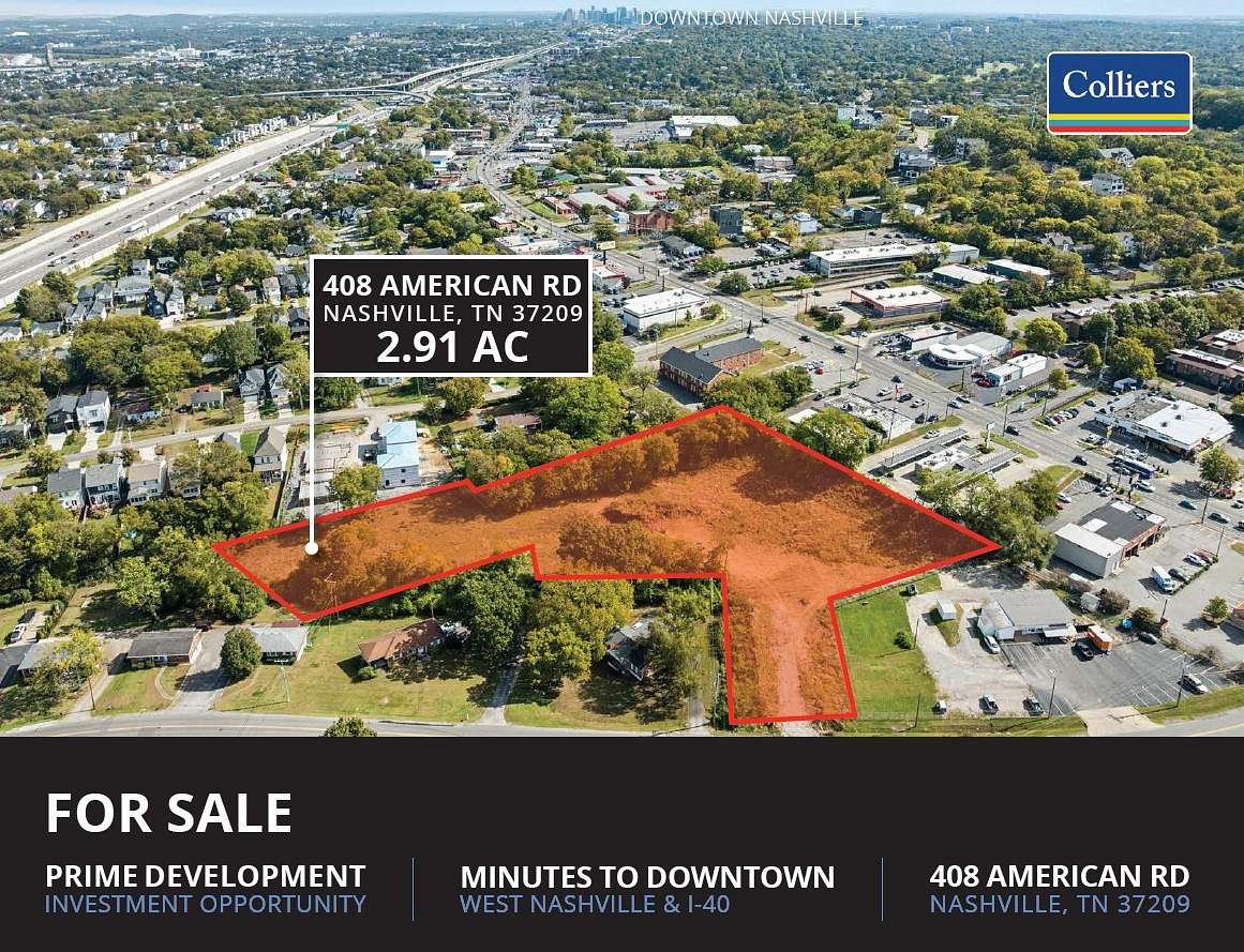 3 Acres of Mixed-Use Land for Sale in Nashville, Tennessee