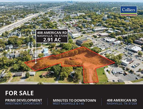 3 Acres of Mixed-Use Land for Sale in Nashville, Tennessee