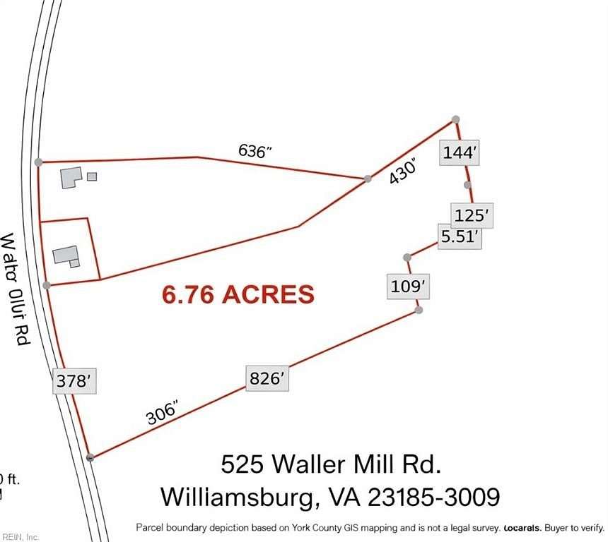 6.76 Acres of Residential Land for Sale in Williamsburg, Virginia
