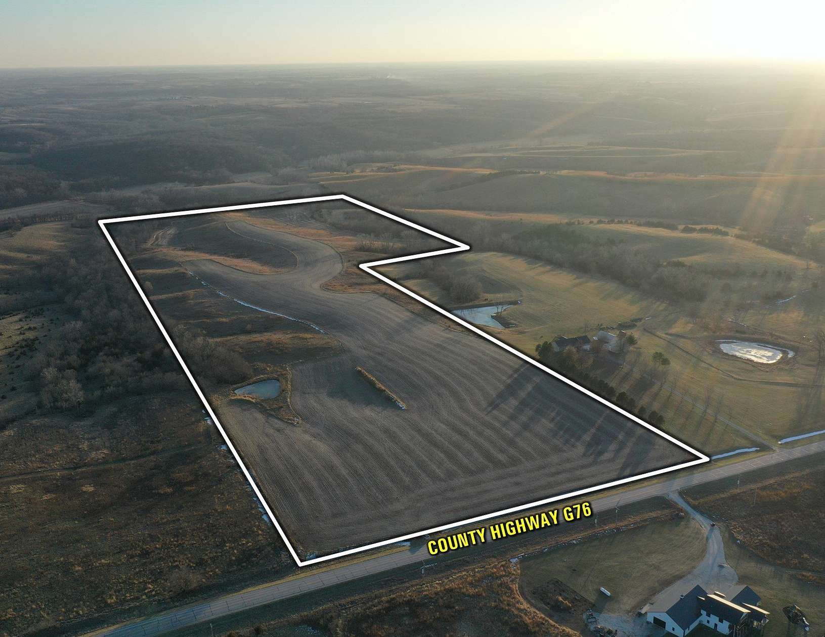 73.8 Acres of Land for Sale in Lacona, Iowa