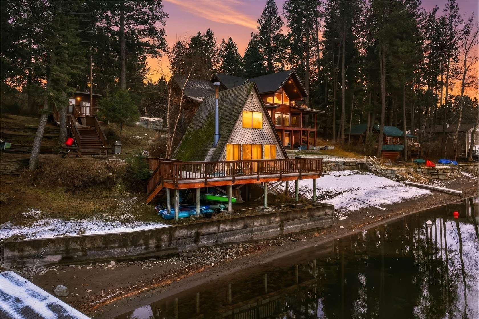 0.53 Acres of Residential Land with Home for Sale in Bigfork, Montana