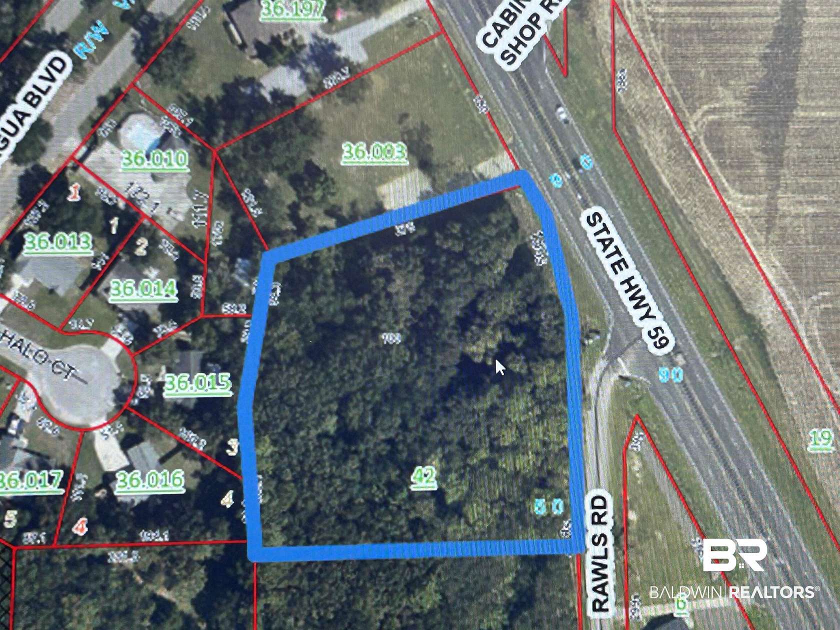 2.34 Acres of Commercial Land for Sale in Loxley, Alabama
