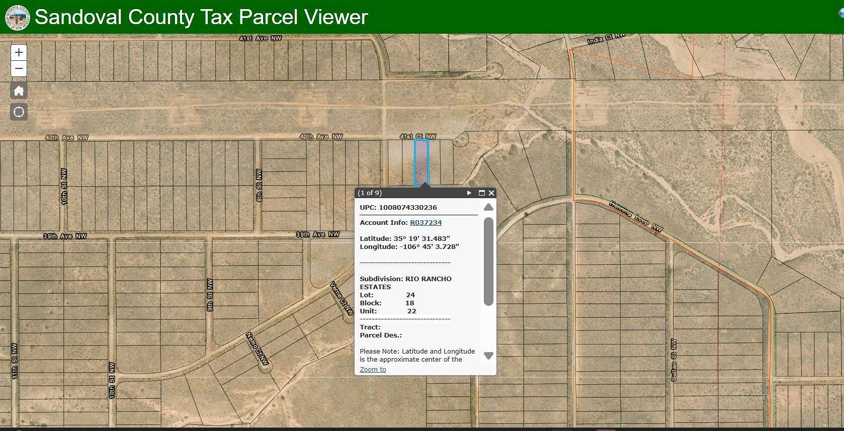 0.5 Acres of Land for Sale in Rio Rancho, New Mexico