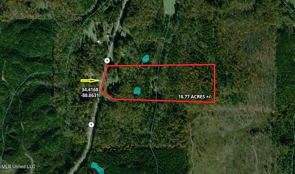 18.8 Acres of Recreational Land for Sale in Blue Springs, Mississippi