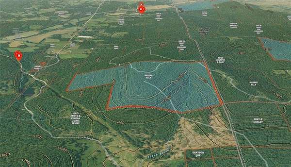 185 Acres of Recreational Land for Sale in Bunch, Oklahoma