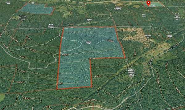 185 Acres of Recreational Land for Sale in Bunch, Oklahoma
