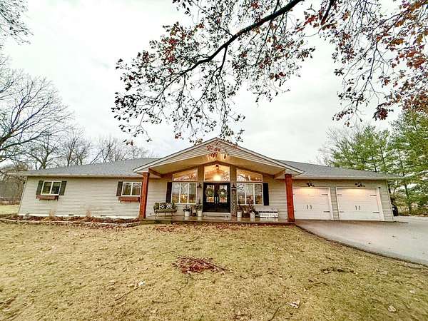 14.4 Acres of Recreational Land with Home for Sale in Hebron, Indiana